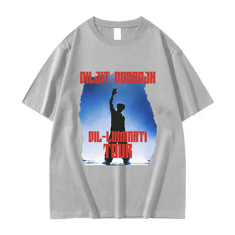 Diljit Dosanjh Dil-Luminati Tour 2024 графическая футболка Мужская модная одежда в стиле хип-хоп
