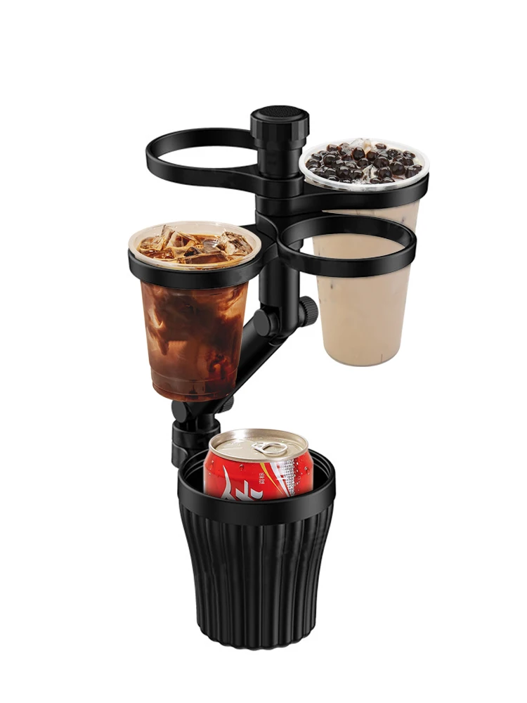 

Car Cup Holder Tray MultiFunction 360 Degree Rotating Organizer Tray Large Capacity Car Mount Organizer With Tray