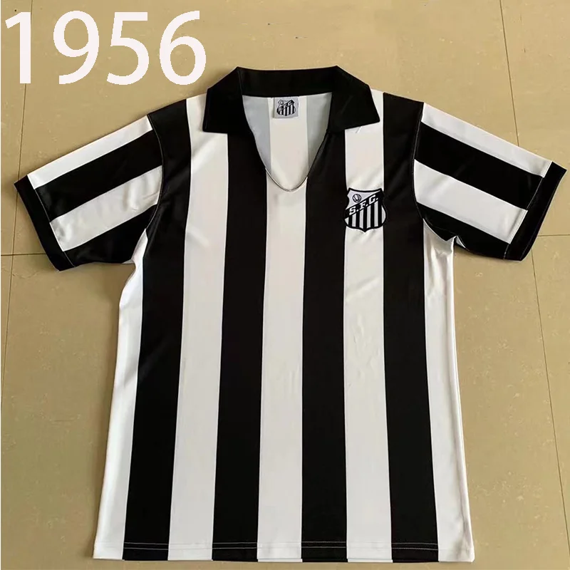 

1956 Retro version Santos FC Jersey 1956 PATO SANCHEZ SOTELDO classic vintage kids man Shirt Short sleeve uniform