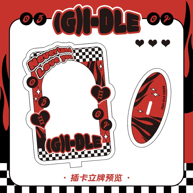 

KPOP (G)I-DLE Acrylic Stand Display Card Holder Photocards Storage Rack Desktop Decoration Ornaments SONG YUQI MINNIE Fans Gift