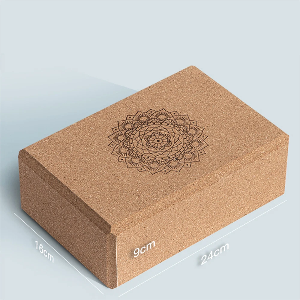 2022 Новые Натуральные блоки для йоги из пробковой эва высокой плотности 350 г
