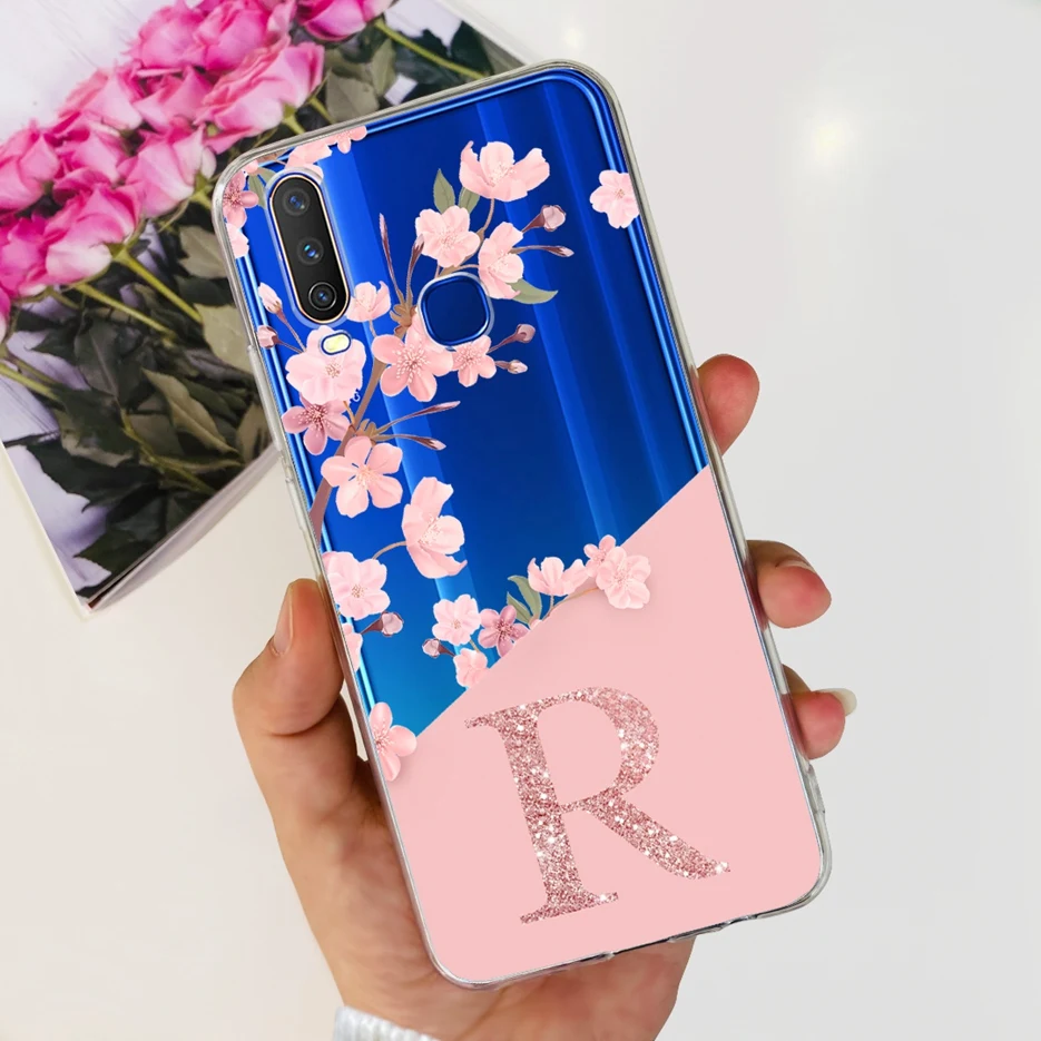 ДЛЯ Vivo Y12 чехол Y15 Y17 1904 1940 1901 новые буквы Обложка мягкая силиконовая искусственная