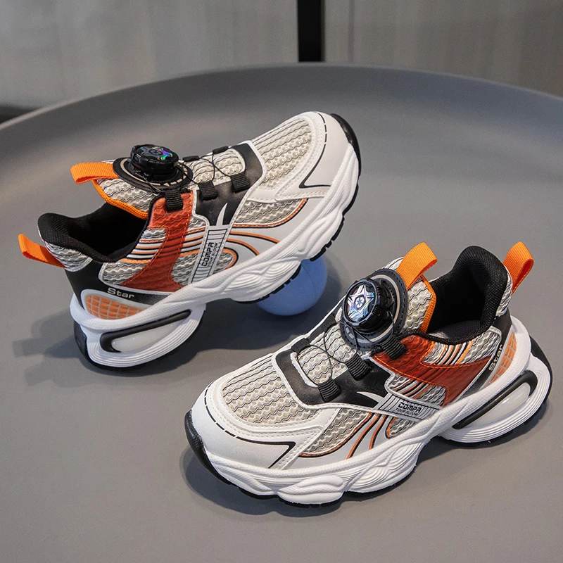 

Boys Girls Sneakers Lightweight Anti-Slip Breathable Mesh Comfort Unisex-Child Sports Running Walking Athletic Shoes for Kids