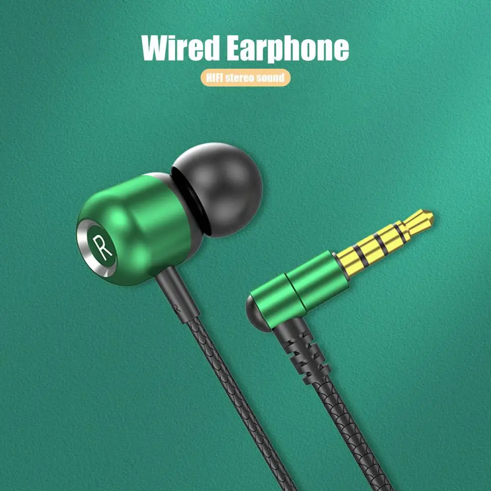 

Wired Earphone In-ear HiFi Stereo Sound Elbow Design 3.5mm Plug Gaming Headset with Microphone for Mobile Phone