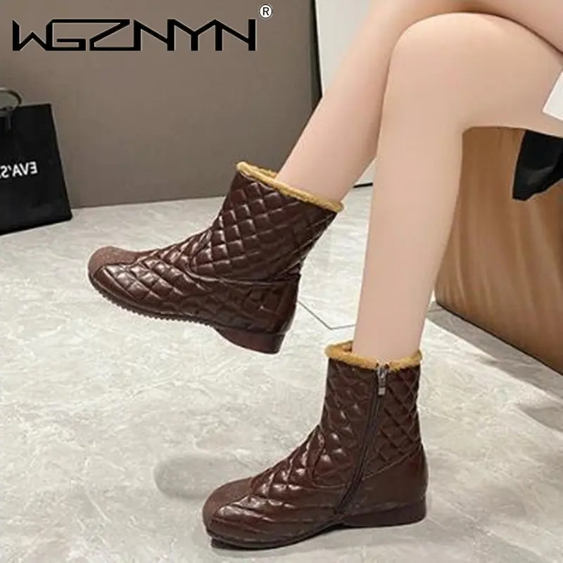 

Women Flats Ankle Shoes Casual Designer Chelsea Boots Walking Fashion Winter Warm Goth 2023 New Trend Casual Women Shoes Mujer