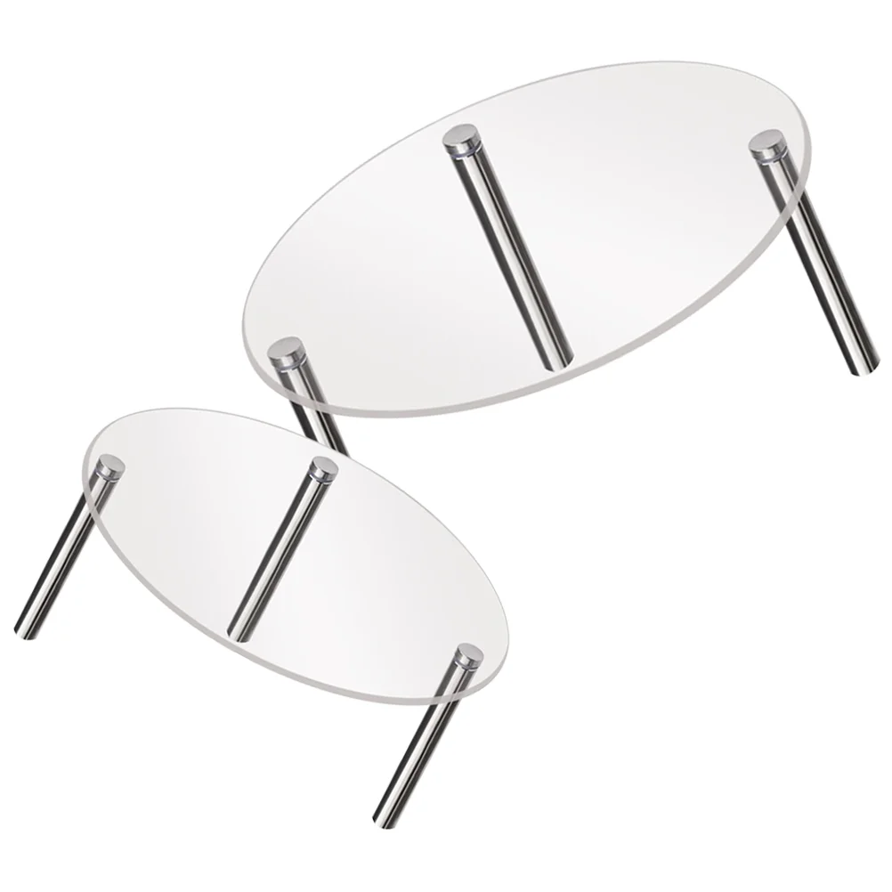 

2 pcs Acrylic Cake Display Stand Round Cake Dessert Stand Clear Cake Display Holders