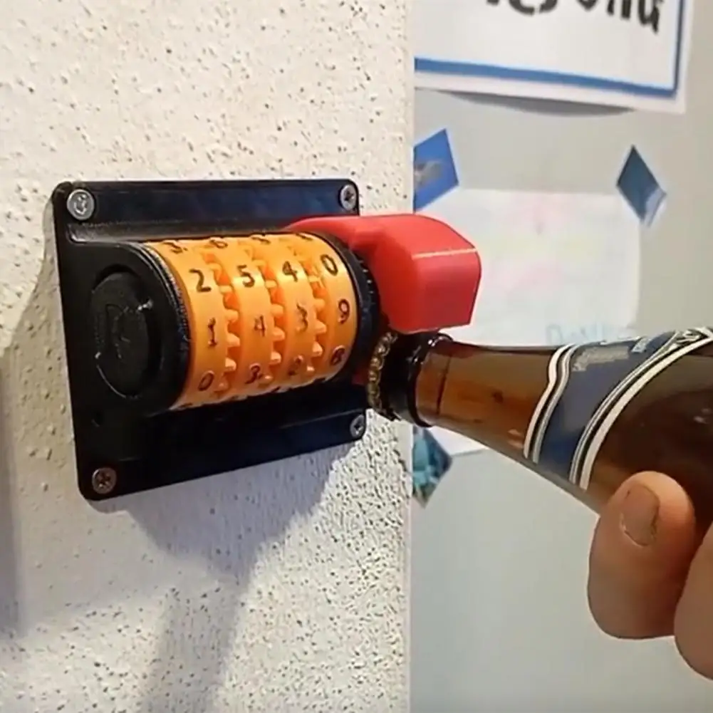 

Bottle Opener Precise Labor-saving Kitchen Gadgets Wall-mounted Corkscrew Beer Bottle Counter for KTV