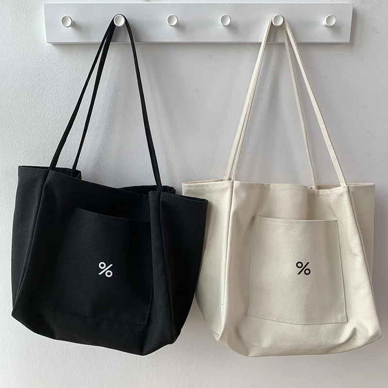 

2022 New Spring Autum Shopper Bag For Woman Large Cloth Women Shoulder Bags Aesthetic Eco Totebag Shopping Bag