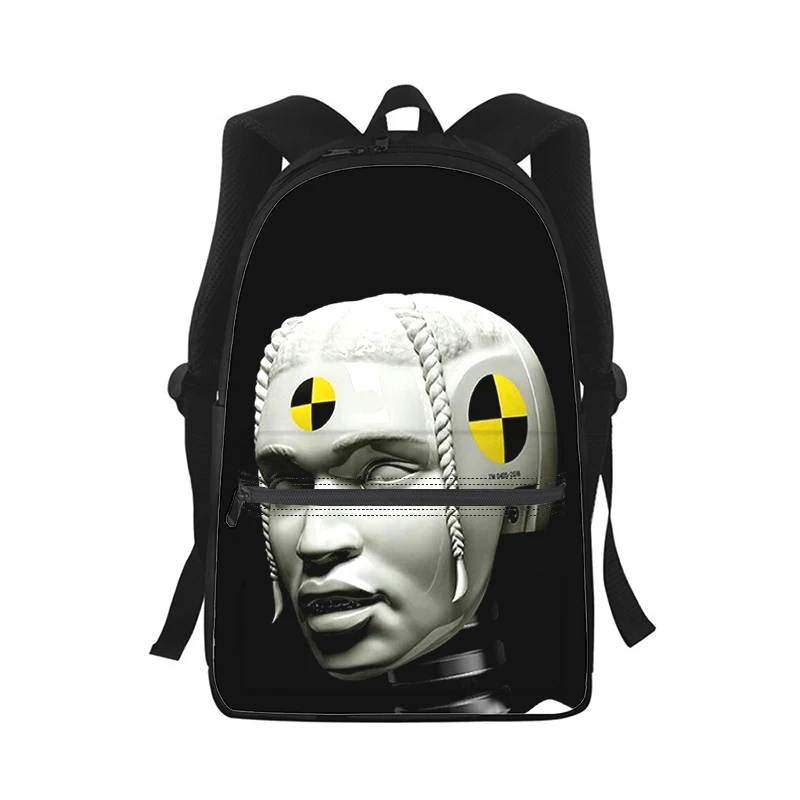 Asap Rocky Rapper TESTING Men Women Backpack 3D Print Fashion Student School Bag Laptop Backpack Kids Travel Shoulder Bag