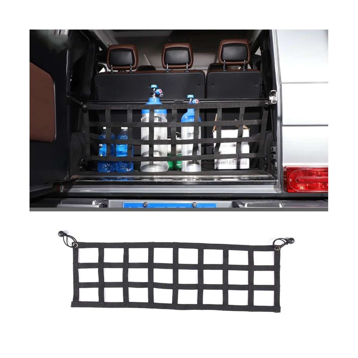 

Car Rear Cargo Trunk Storage Organizer Luggage Net Holder Accessories for Mercedes Benz G Class W463 2004-2018