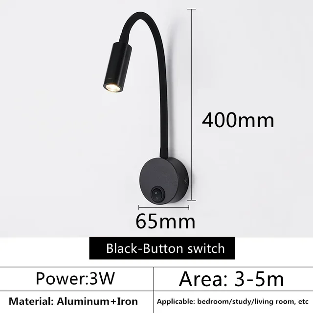 

Настенный светодиодный светильник RmmKss 3 Вт черный