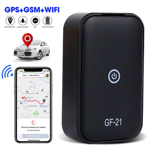 GF21/GF09/GF07 мини автомобильный GPS-трекер в режиме реального времени, устройство против потери, локатор, диктофон, позиционирование по Wi-Fi, SIM-позиционер