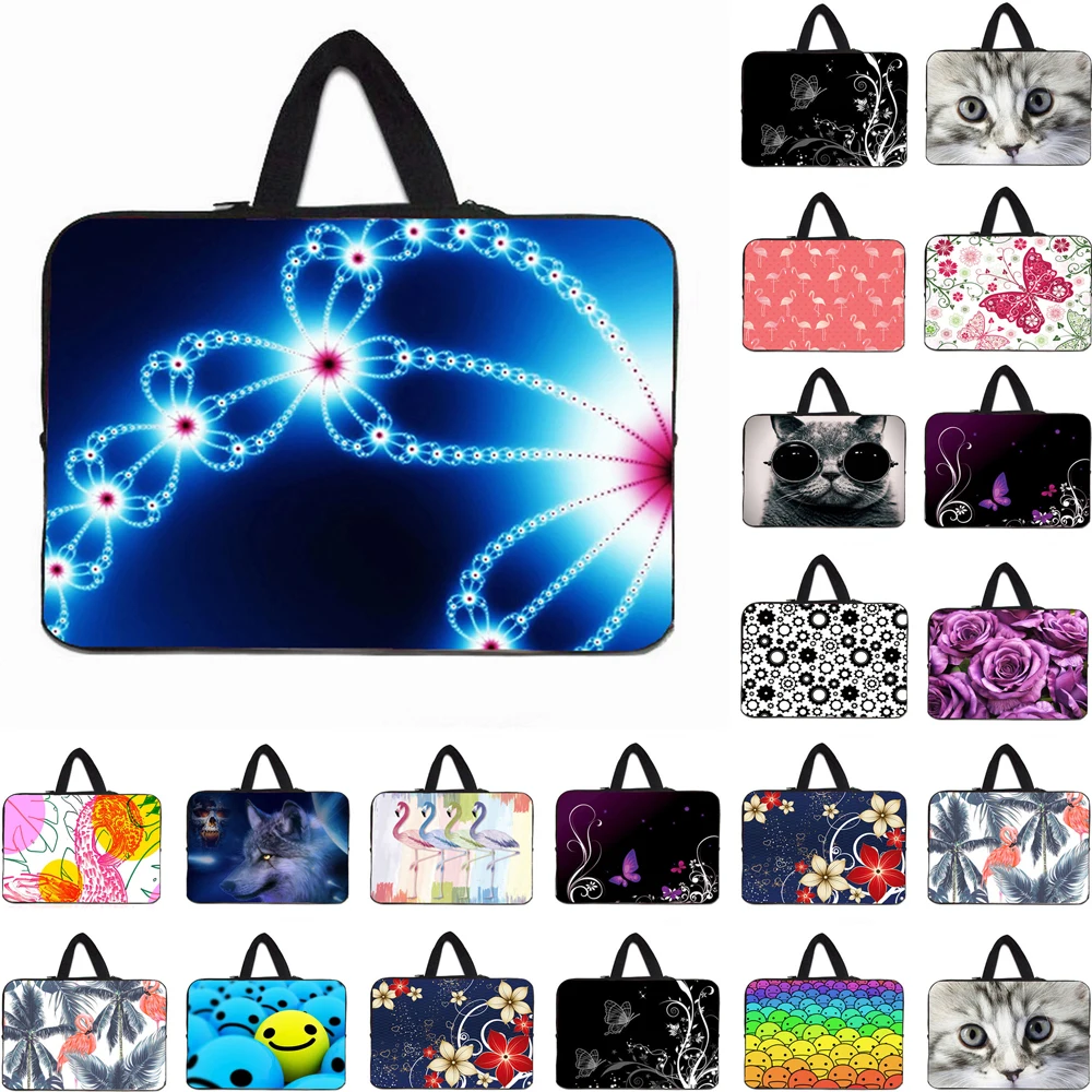 

Women's Neoprene Handbag Laptop 10/12/13/14/15/16/17 Bag Notebook Carry Case Shockproof Pouch For Macbook M1 Chip 13.3 Huawei HP