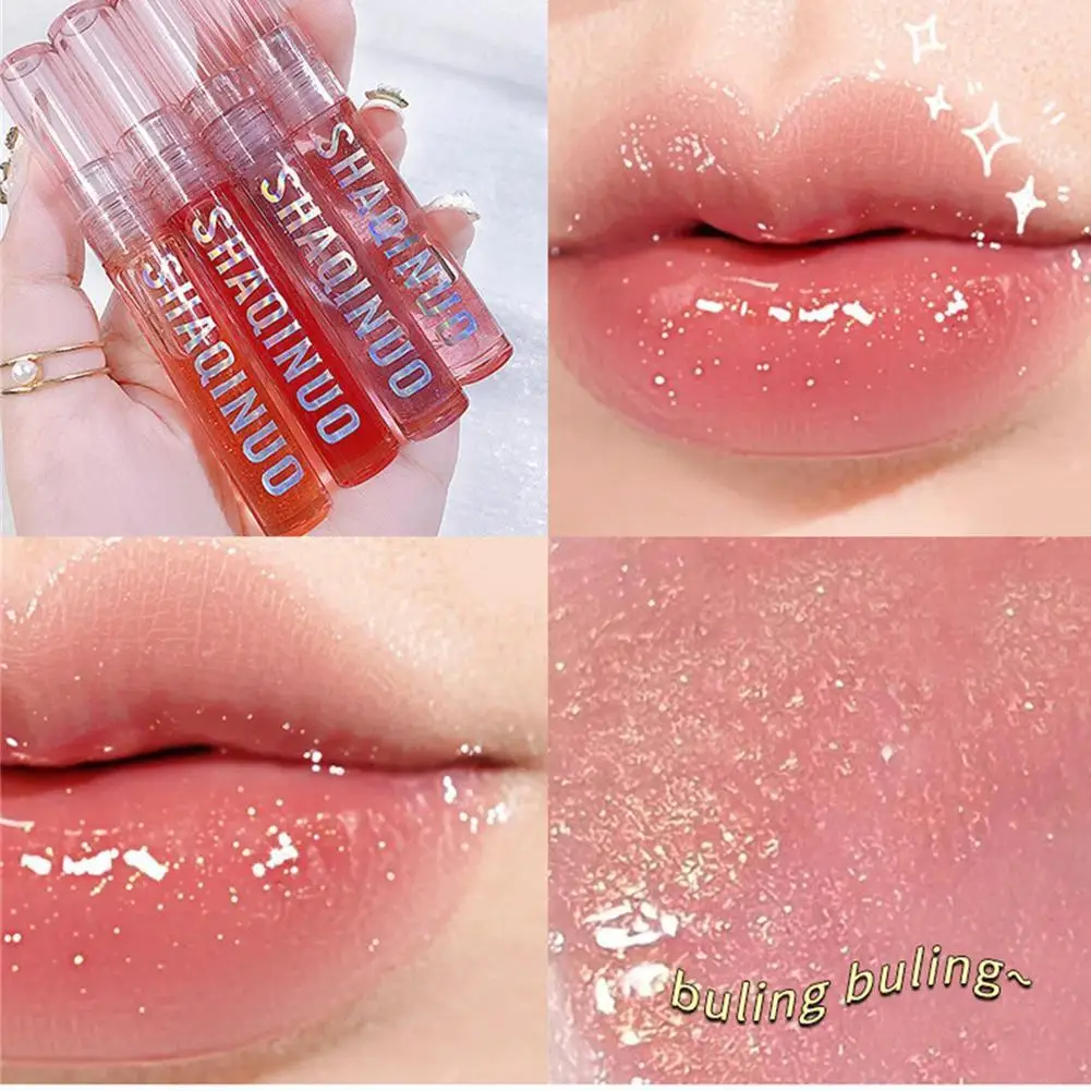

Crystal Jelly Lip Oil Transparent Shiny Lip Gloss Long Sexy Anti Moisturizing Lip Lasting Cosmetics Plumping Drying Care Oi F4I6