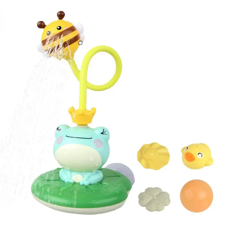 

Bath Toy Electric Bathtub Toys Green Frog Shower Head With Sprinkler Toy Electric Bathtub Water Spraying Baby Toys For Toddlers