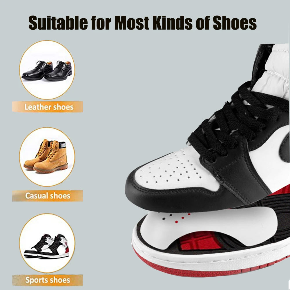 4Pcs Crease Protector for Sports Shoe Care Toe Caps Anti-wrinkle Support Stretcher Expander Sneakers Protector Shoes Accessories