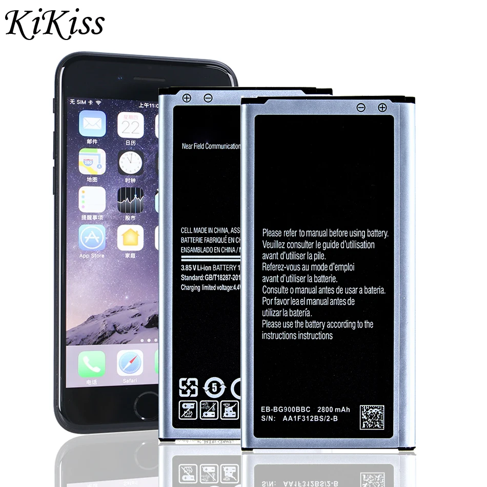 

EB-BG900BBC Battery For Samsung Galaxy S5 G900 SM-G900 G903F G903W Genuine Phone Battery EB-BG903BBE S 5 2800mAh Bateria