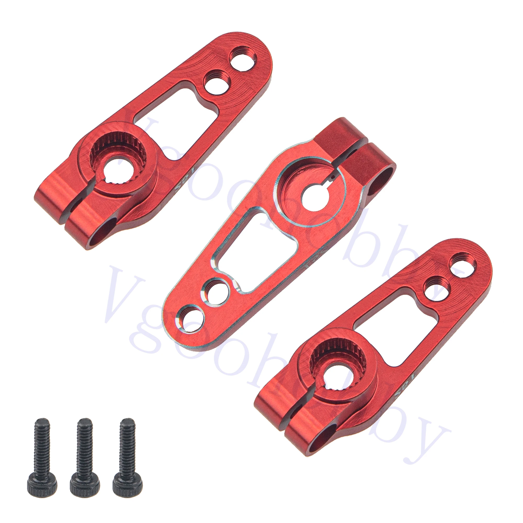 

3Pack Metal 25T Servo Horn,25 Teeth Spline Steering Arm Server Rocker for HD MG995 MG996 Servos Motor for RC On Road Touring Car