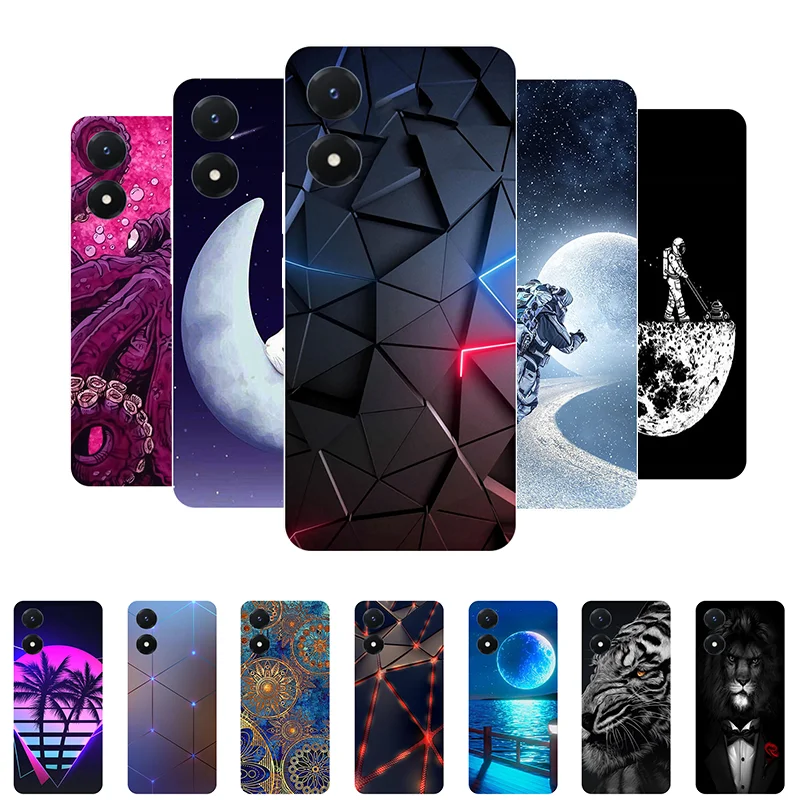 

For Vivo Y02S 2022 Case Silicone Back Cover Phone Case For Vivo Y02S Y 02S V2203 Soft Case VivoY02S 4G Funda Cartoon