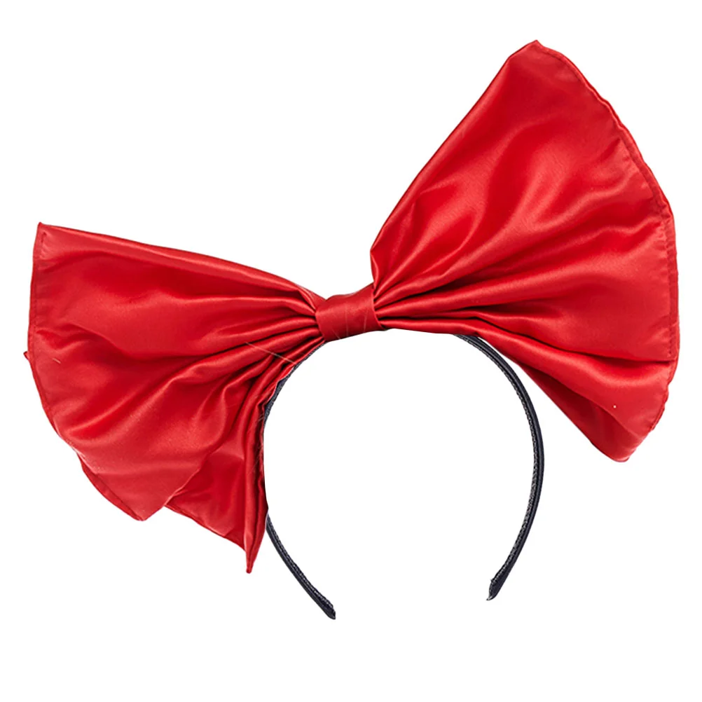 

Headband Hair Bow Accessories Women Ornament Girl Satin Party Headbands Decor Knot Bowsbowknotdecorative Cosplay Hairband Large