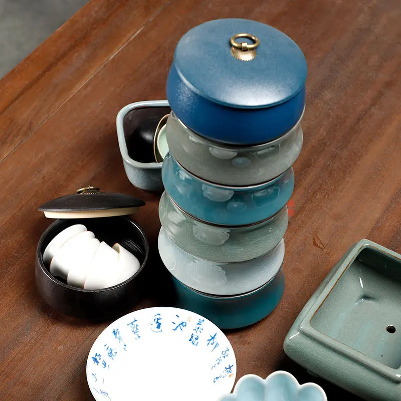 

Чай Geyao Kung Fu можно открыть. Аксессуары для чайной церемонии герметичная банка для хранения четыре сокровища Кабинета каллиграфия Pe