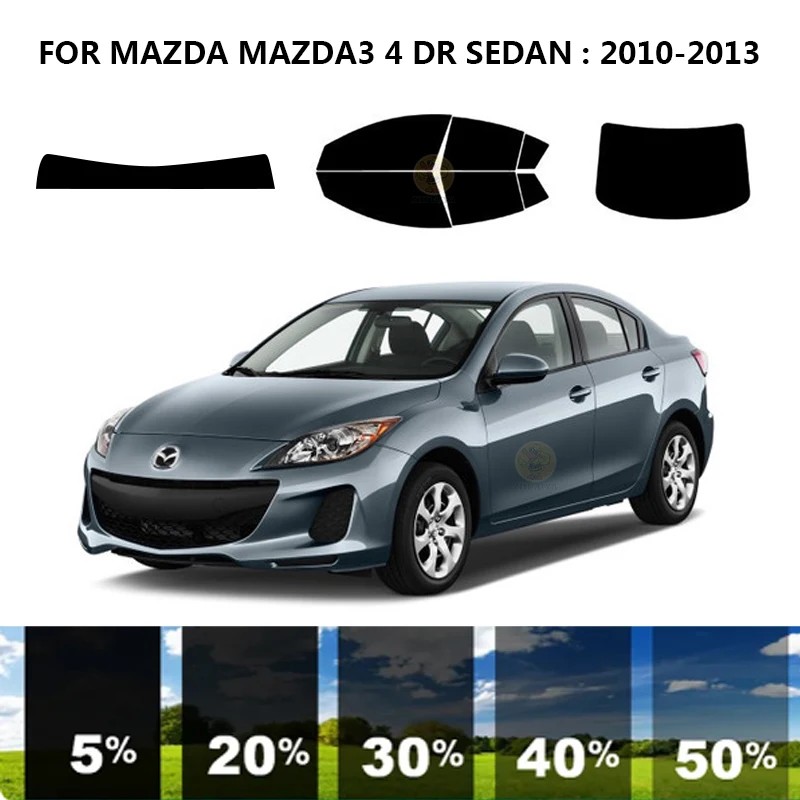 

Precut nanoceramics car UV Window Tint Kit Automotive Window Film For MAZDA MAZDA3 4 DR SEDAN 2010-2013