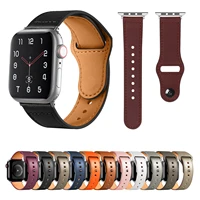 leather strap for apple watch band 44 mm 40mm iwatch band 42mm 38 mm genuine leather watchband bracelet on apple watch 5 4 3 2 1