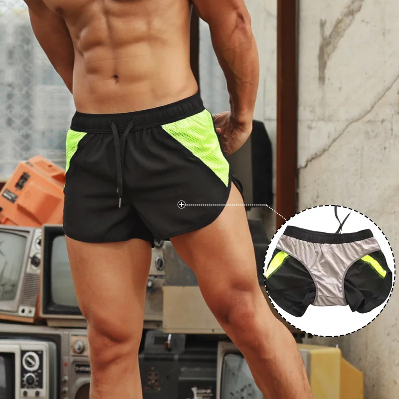 Running Sport Shorts Men Quick Dry Summer Fitness Short Pants Bodybuilding Gym Shorts Men Workout Jogging Compression Shorts
