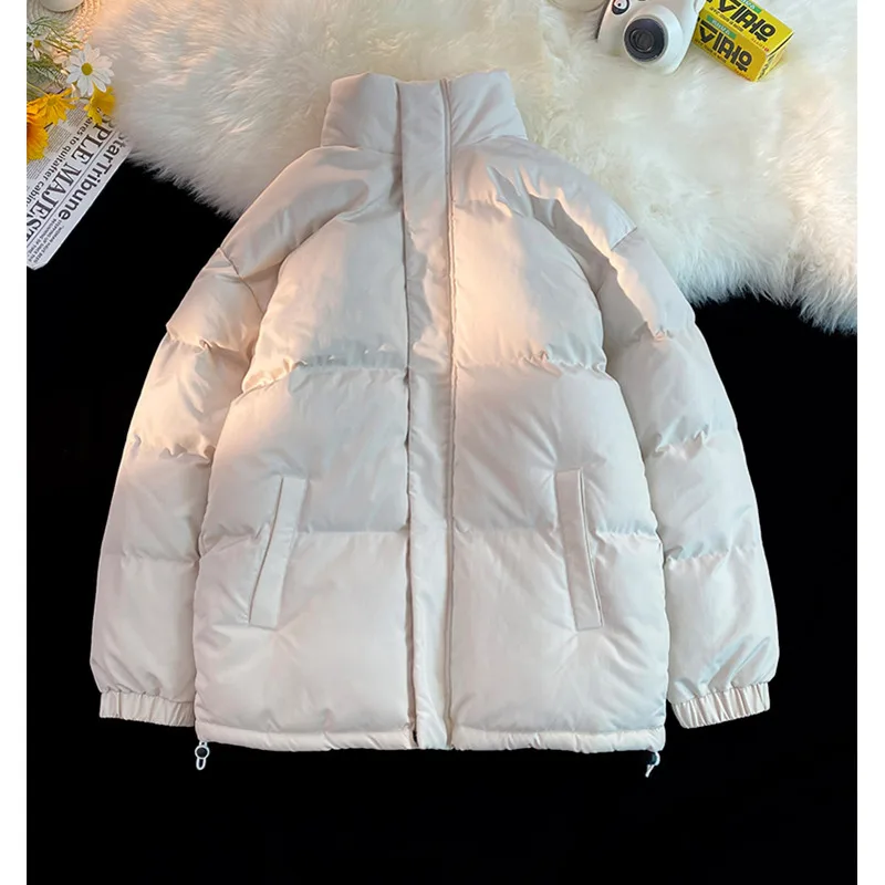 Winter Jacket Men Warm Fashion 4 Colors Casual Thickened Lamb Wool Jacket Men Streetwear Loose Short Coat Mens Parker M-4XL