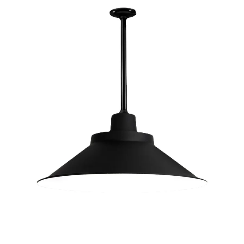 

Northern Europe Painted Metal Pendant Lights Simple Industrial Hanging Lamps Parlor Study Other Bedrooms Light Fixture LED Bulbs