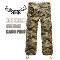 men pants multi pocket outdoor camouflage pants cotton overalls long pants cargo pants