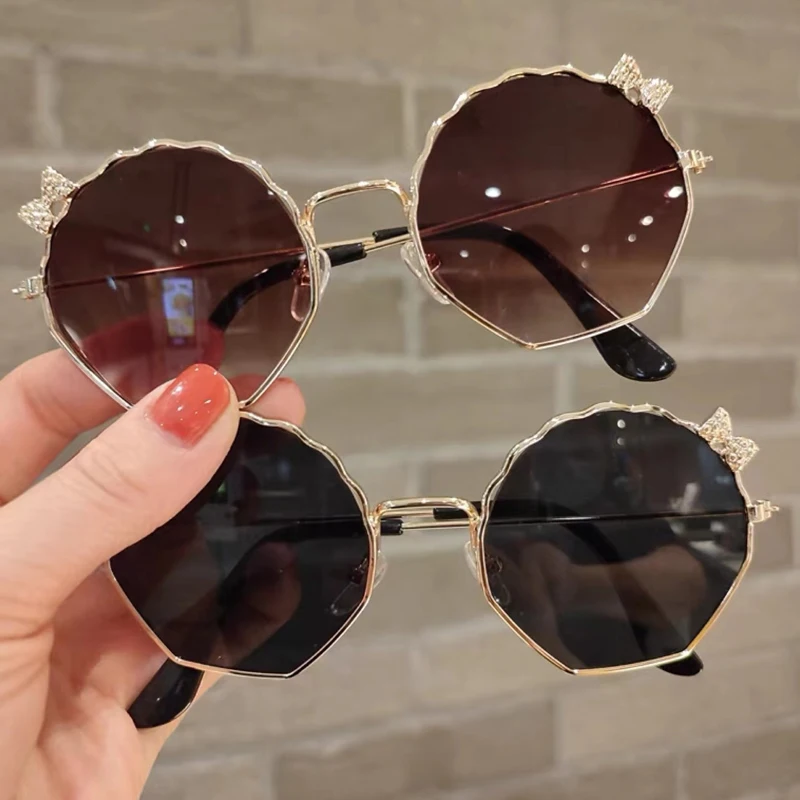 

New Kids Alloy Personalized Street Photography UV400 Sunglasses Boys Girls Outdoor Sun Protection Sunglasses Children Glasses