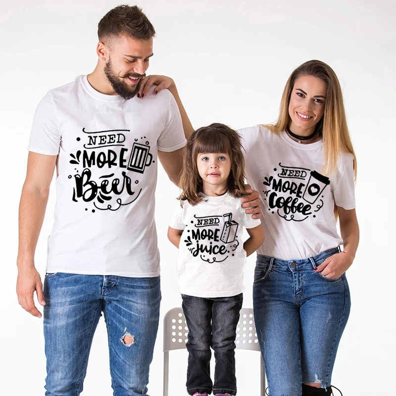 

Family Fashion Mother Baby Family Matching Clothes Mom Dad Baby Need More Beer Tops Family Matching Outfits Family Look Outfits