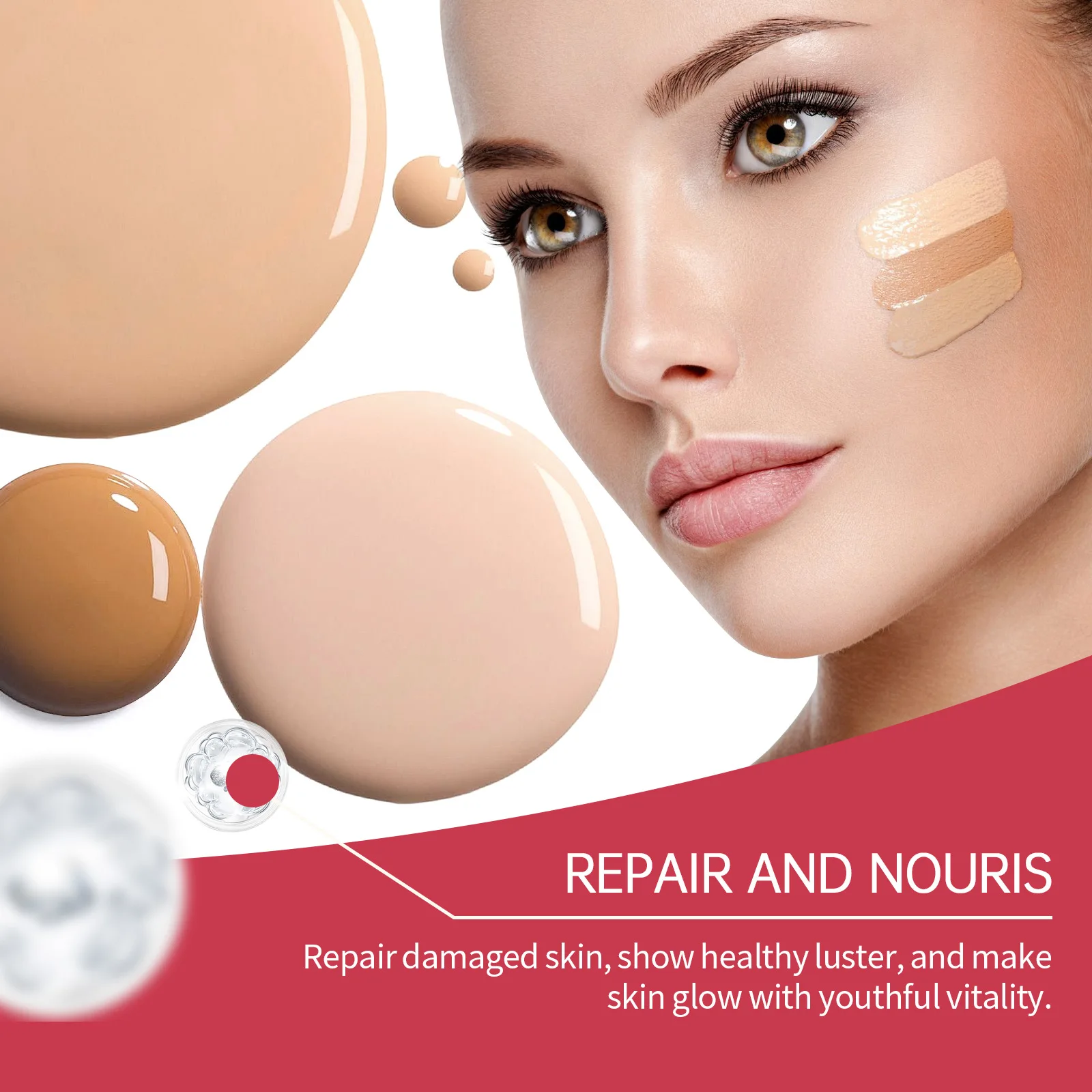 Увлажняющая основа BB-крем контроль жирности долговечная водостойкая полное