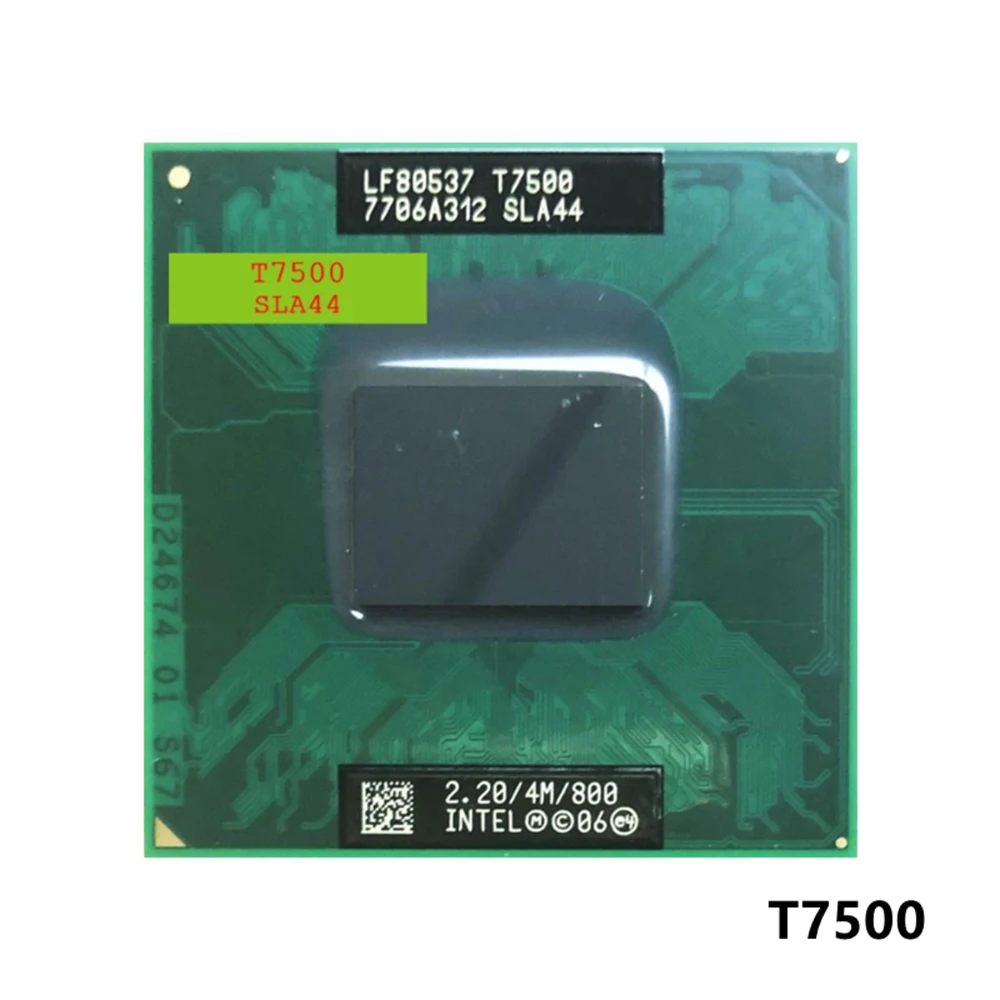 

Intel CPU Core 2 Duo T7500 CPU 4M Socket 479 Cache/2.2GHz/800/Dual-Core Laptop processor PGA478