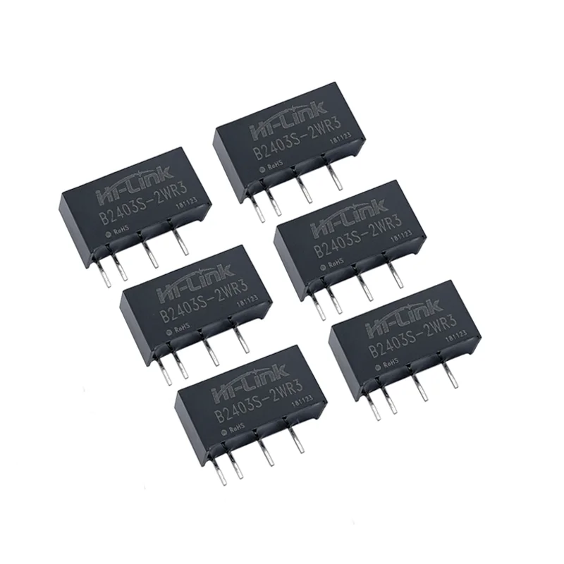 

Free shipping 10pcs Hi-Link consumer electronics 24V to 3.3V 2W DCDC Isolated Power single output Supply Module B2403S-2WR3