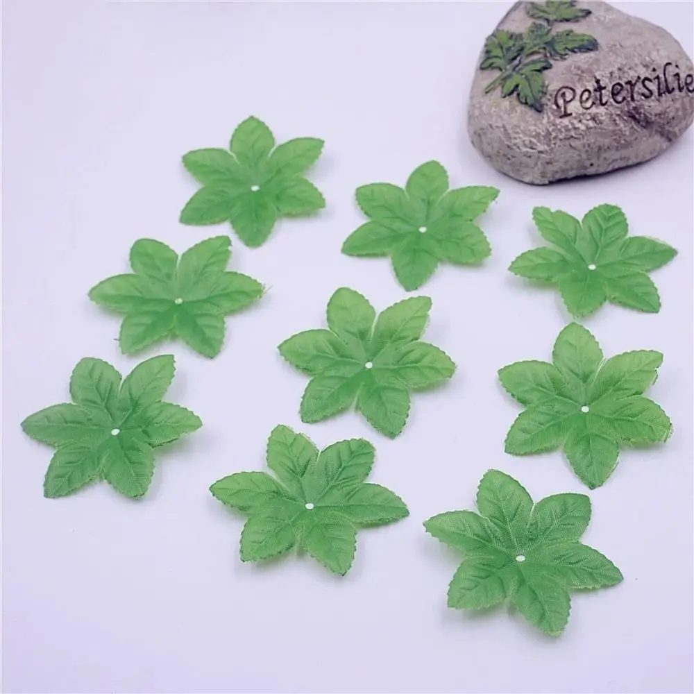 Искусственные листья розы, зеленый, пластик, 100 шт