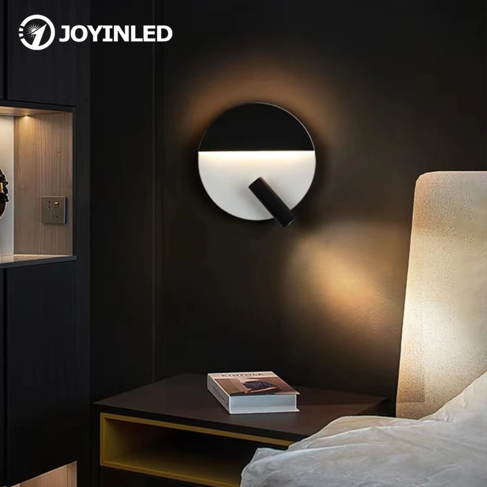

Indoor LED Wall Lamp 360 Degrees Adjustable Wall Sconce Living Room Bedroom Night Lights Reading Spotlight Switch