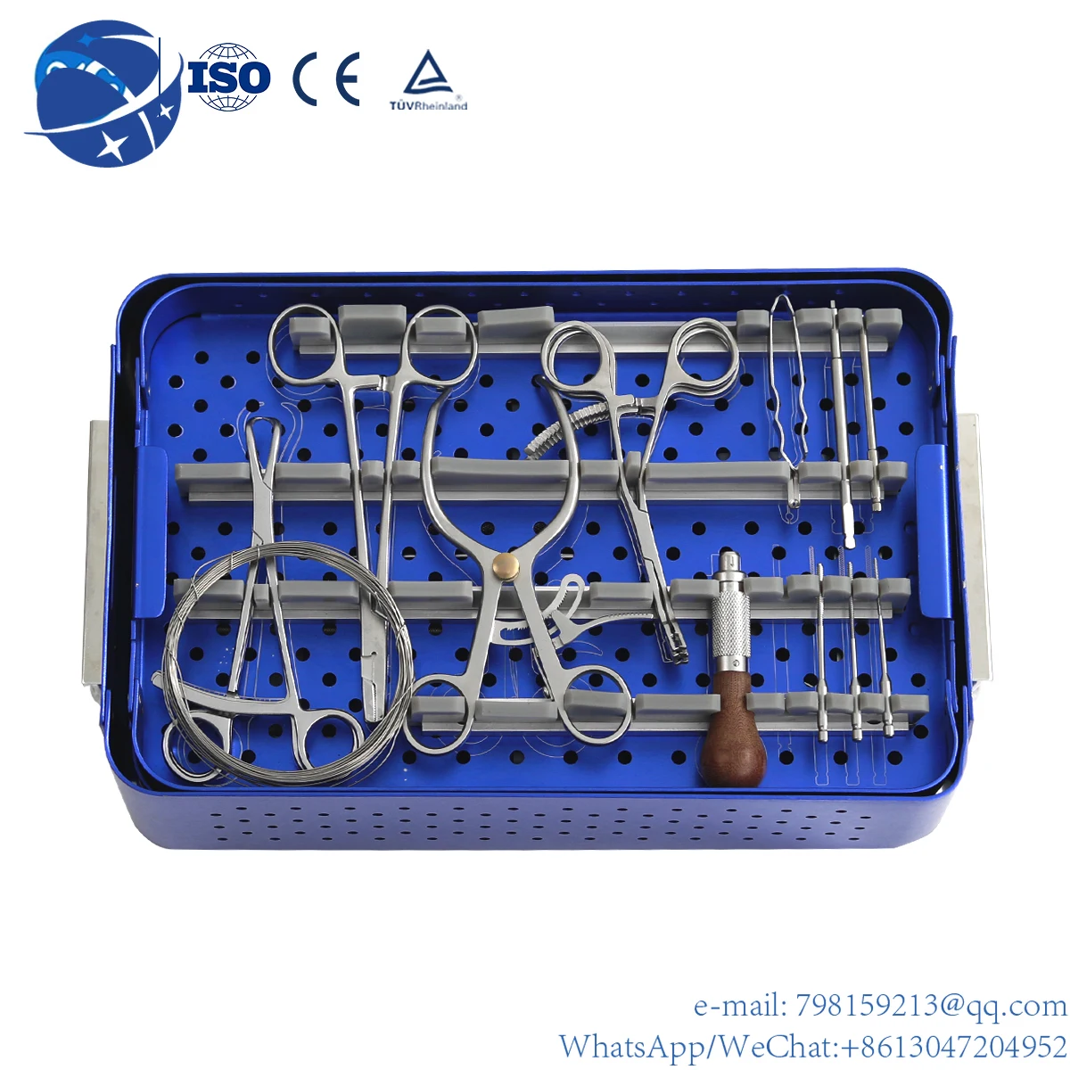 

Distributor Price Veterinary Mini titanium Trauma Plate Fixation Set Orthopedic Implant Instrument With Bone Reduction Forceps