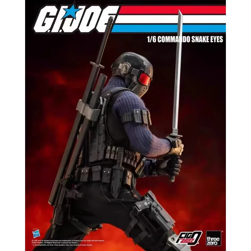 Оригинальная фигурка Hasbro Threezero FigZero G.I. Фигурка Joe Series 16 COMMANDO SNAKE EYES, коллекционная модель, украшение (art.: 3920da7bae379) - 3920da7bae379