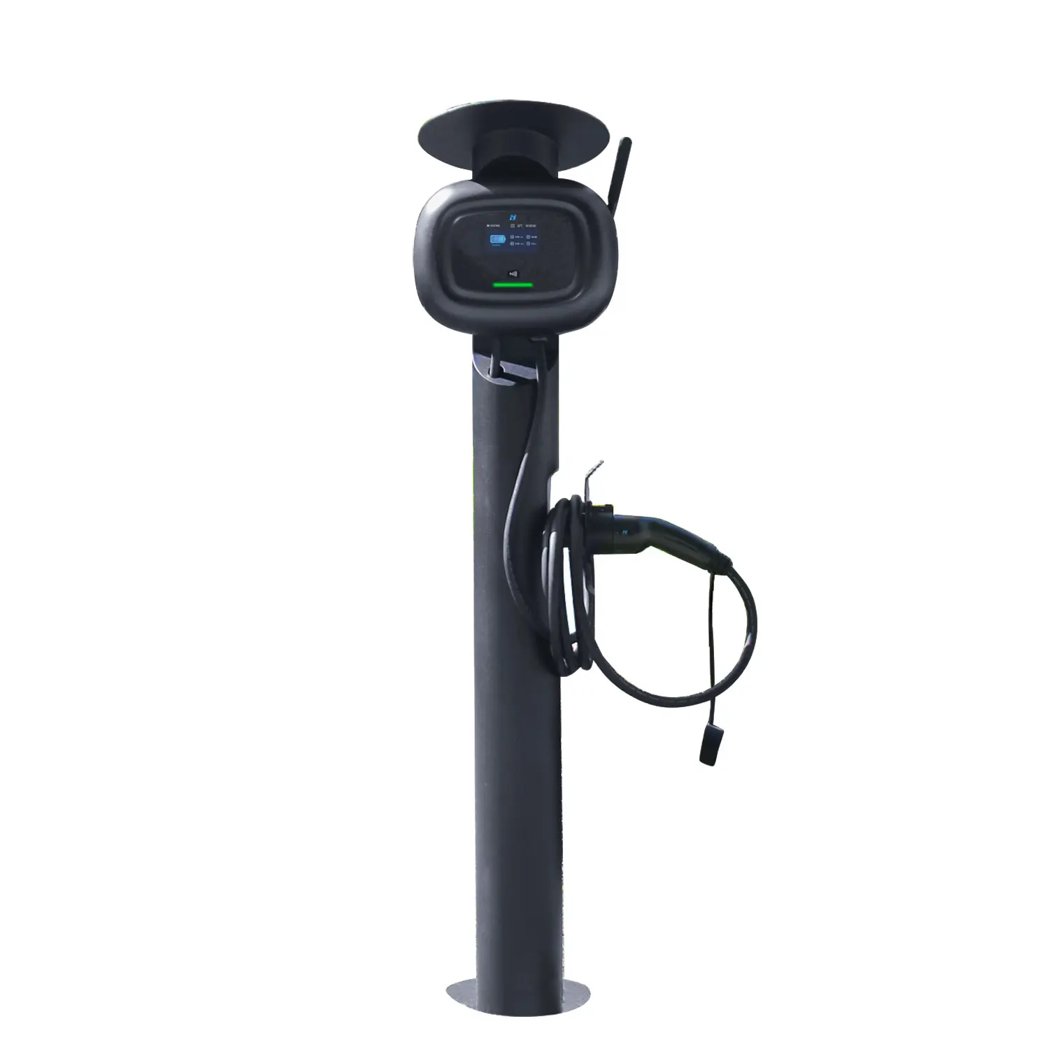 

16A 3P KHONS Commercial Intelligence Wall Mount 11kw EV Charger WIFI APP OCPP1.6/2.0 Black Charging Color Origin Certificate
