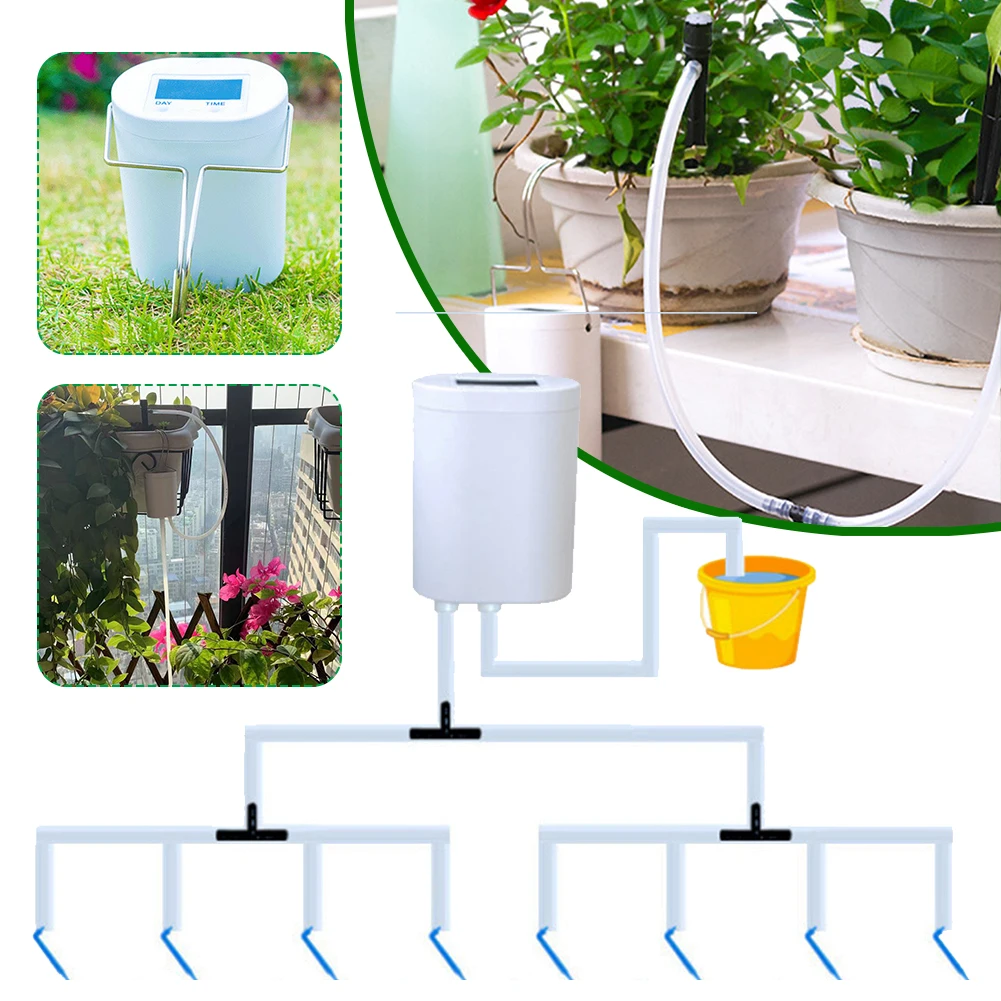 

Automatic Watering Pump Controller Intelligent Watering Timer System Kit Flowers Plant Home Sprinkler Drip Irrigation Device