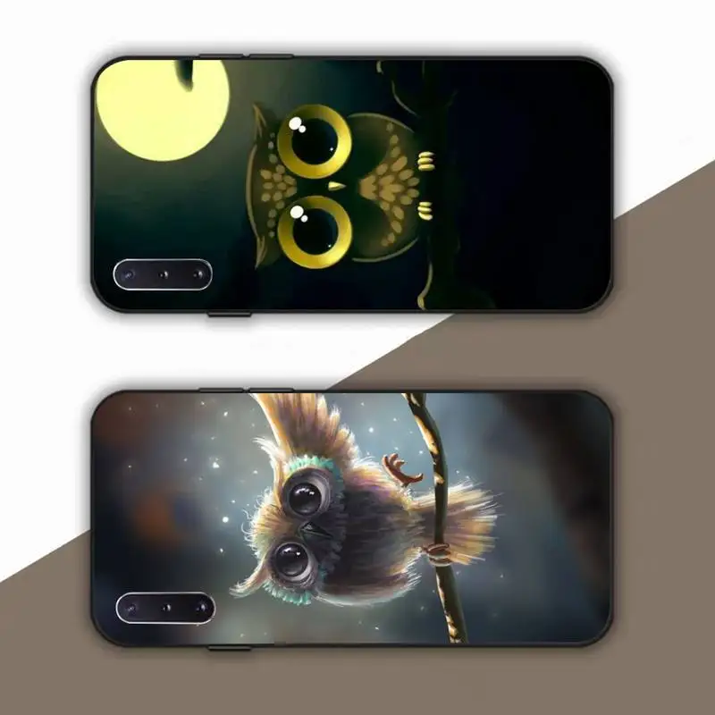 

Night Owl Phone Case for Samsung Note 5 7 8 9 10 20 pro plus lite ultra A21 12 72