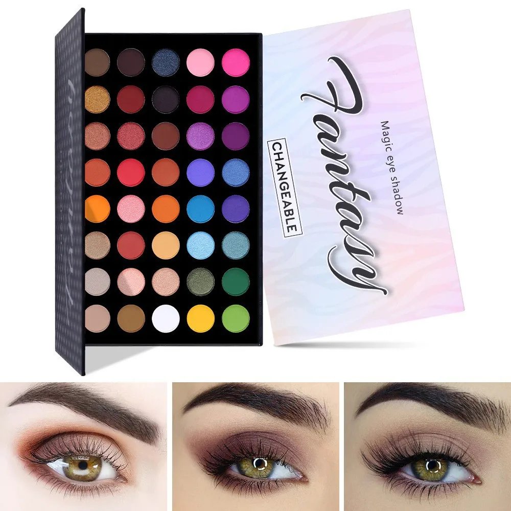 

UCANBE Matte Powder Eyeshadow Palette Cosmetics 40 Colors Earthy Eye Shadow Makeup Set Shimmer Pigment Palette Eyes Makeup