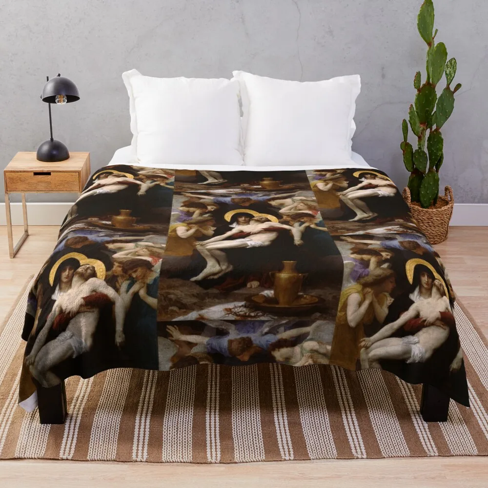 Одеяло Pieta William Adolphe Bouguereau одеяло в клетку тяжелые мягкие одеяла для кроватей