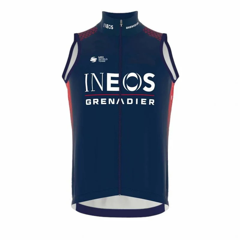 

Windproof 2021 INEOS Grenadier Team Sleeveless Cycling Jacket Vest Gilet Mtb Clothing Bicycle Maillot Ciclismo