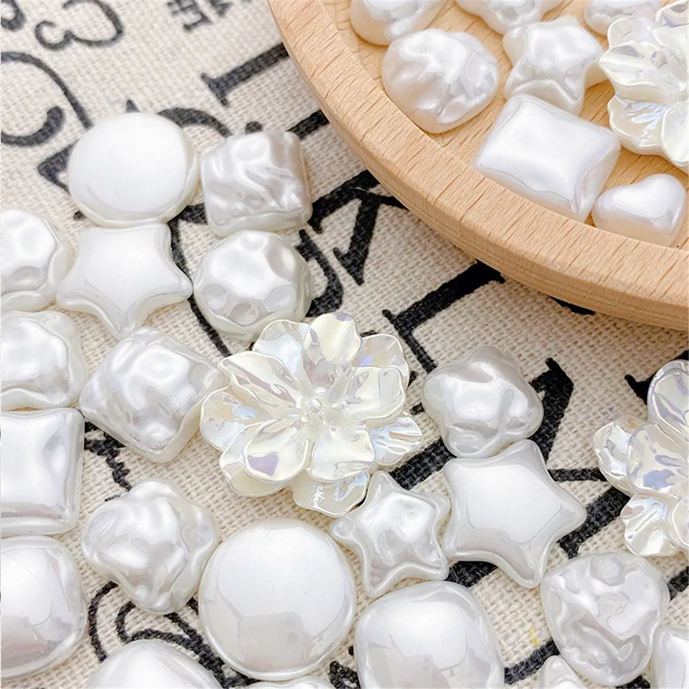 Подсвеченные бусины в стиле барокко имитация ракушек любовь пять звезд нашивка