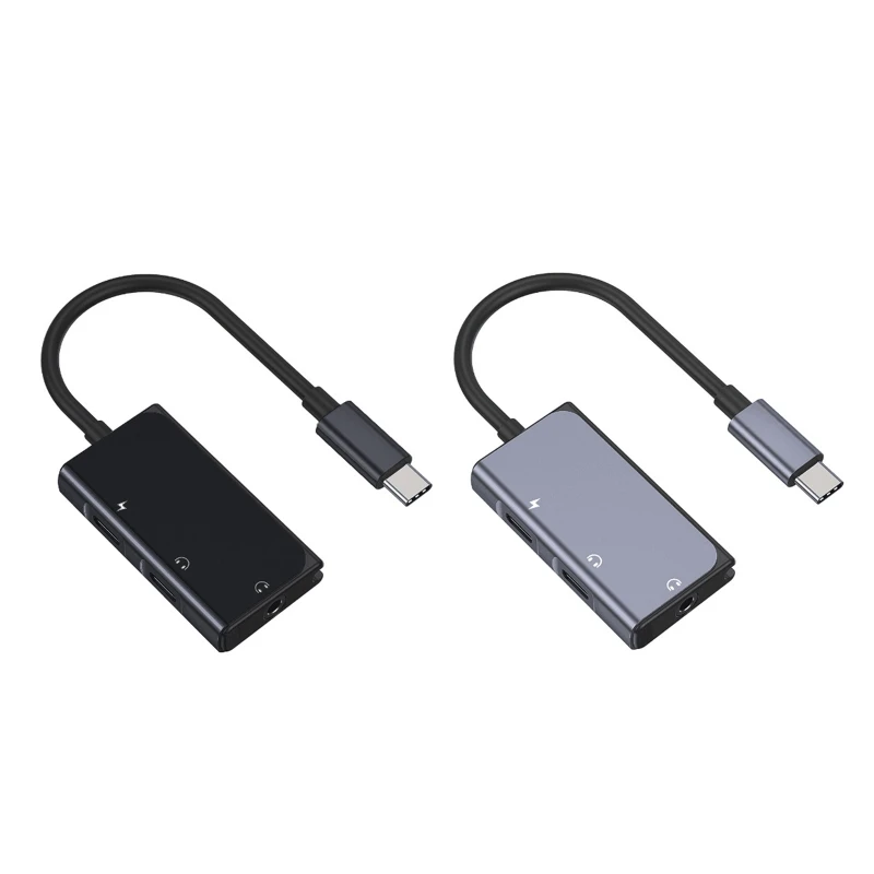

3 in 1 Type-C USB C PD Charging Port to 3.5mm Aux Port PD60W Fast Charging G2AC