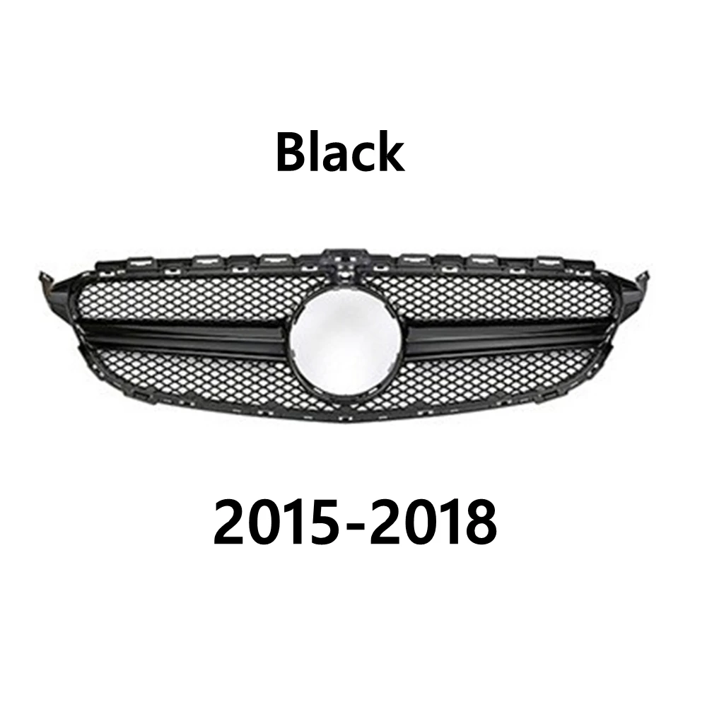 Для Mercedes Benz C W205 C205 S205 C43 2014-2018 Стиль Ремонт GT GTR Алмазная впускная сетка Передняя