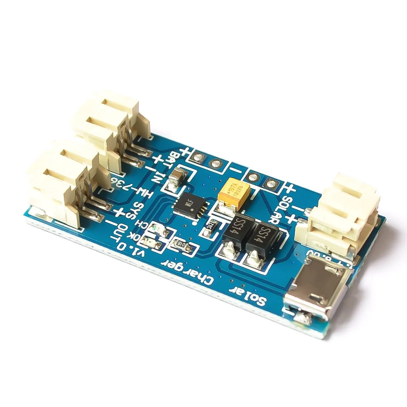 500Ma мини-солнечная плата зарядного устройства Lipo CN3065 чип зарядки литиевой